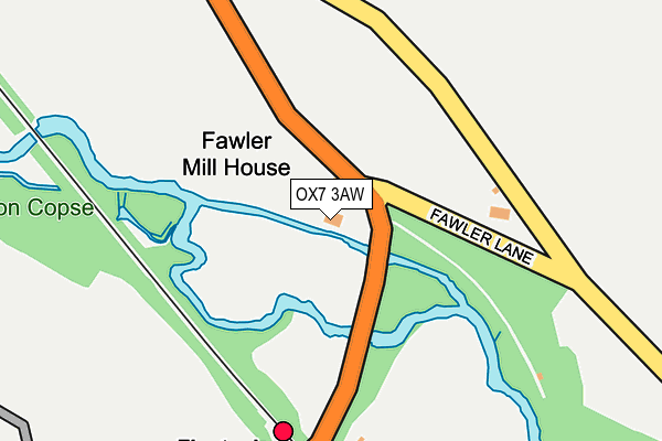 OX7 3AW map - OS OpenMap – Local (Ordnance Survey)