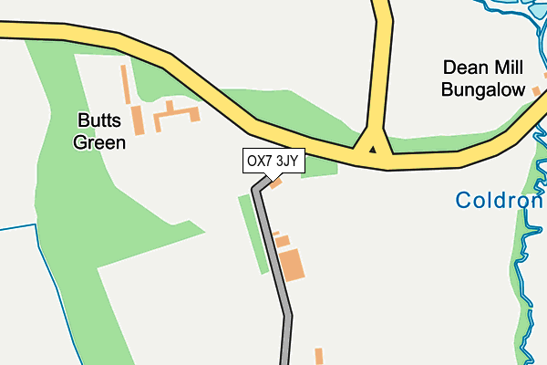OX7 3JY map - OS OpenMap – Local (Ordnance Survey) OX7 3JY map - OS OpenMap – Local (Ordnance Survey)