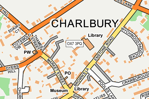 OX7 3PQ map - OS OpenMap – Local (Ordnance Survey) OX7 3PQ map - OS OpenMap – Local (Ordnance Survey)