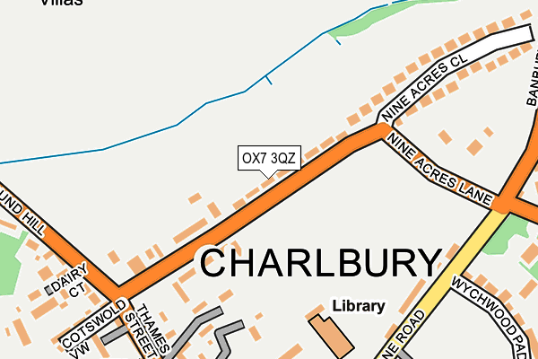 OX7 3QZ map - OS OpenMap – Local (Ordnance Survey)
