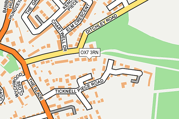 OX7 3RN map - OS OpenMap – Local (Ordnance Survey) OX7 3RN map - OS OpenMap – Local (Ordnance Survey)