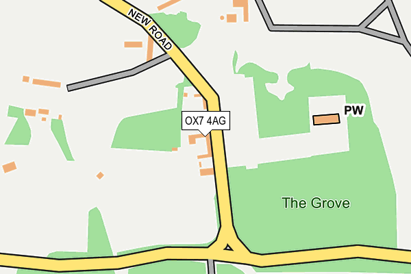 OX7 4AG map - OS OpenMap – Local (Ordnance Survey) OX7 4AG map - OS OpenMap – Local (Ordnance Survey)