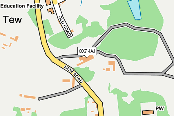 OX7 4AJ map - OS OpenMap – Local (Ordnance Survey) OX7 4AJ map - OS OpenMap – Local (Ordnance Survey)