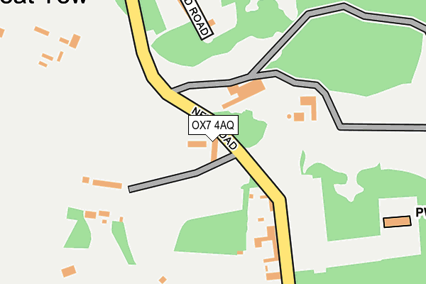 OX7 4AQ map - OS OpenMap – Local (Ordnance Survey) OX7 4AQ map - OS OpenMap – Local (Ordnance Survey)