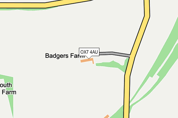OX7 4AU map - OS OpenMap – Local (Ordnance Survey) OX7 4AU map - OS OpenMap – Local (Ordnance Survey)
