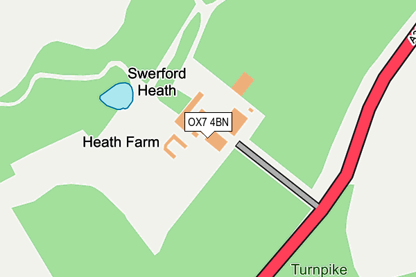 OX7 4BN map - OS OpenMap – Local (Ordnance Survey) OX7 4BN map - OS OpenMap – Local (Ordnance Survey)