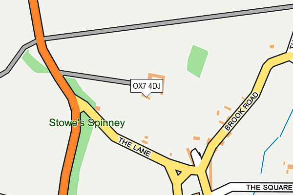 OX7 4DJ map - OS OpenMap – Local (Ordnance Survey) OX7 4DJ map - OS OpenMap – Local (Ordnance Survey)