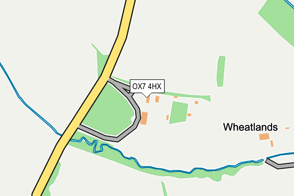OX7 4HX map - OS OpenMap – Local (Ordnance Survey) OX7 4HX map - OS OpenMap – Local (Ordnance Survey)