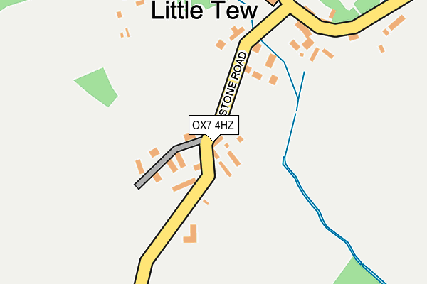 OX7 4HZ map - OS OpenMap – Local (Ordnance Survey)