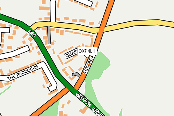 OX7 4LH map - OS OpenMap – Local (Ordnance Survey) OX7 4LH map - OS OpenMap – Local (Ordnance Survey)