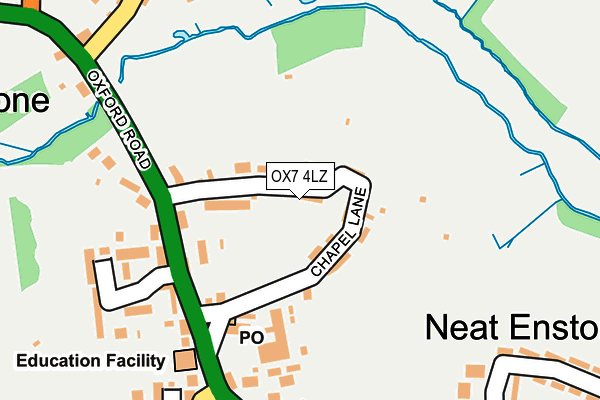 OX7 4LZ map - OS OpenMap – Local (Ordnance Survey) OX7 4LZ map - OS OpenMap – Local (Ordnance Survey)