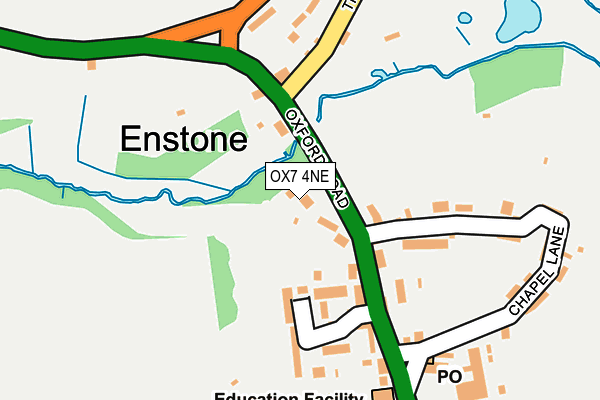OX7 4NE map - OS OpenMap – Local (Ordnance Survey) OX7 4NE map - OS OpenMap – Local (Ordnance Survey)