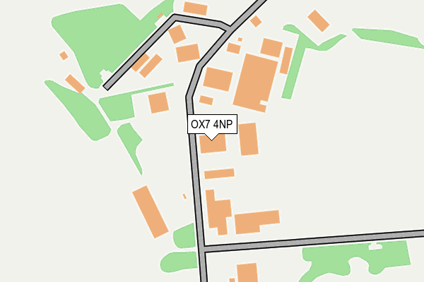 OX7 4NP map - OS OpenMap – Local (Ordnance Survey) OX7 4NP map - OS OpenMap – Local (Ordnance Survey)