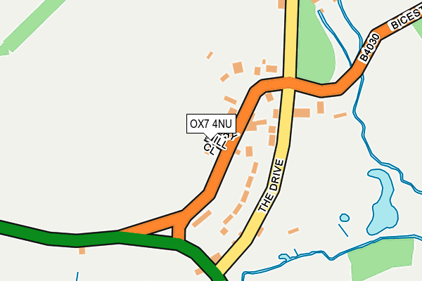 OX7 4NU map - OS OpenMap – Local (Ordnance Survey) OX7 4NU map - OS OpenMap – Local (Ordnance Survey)