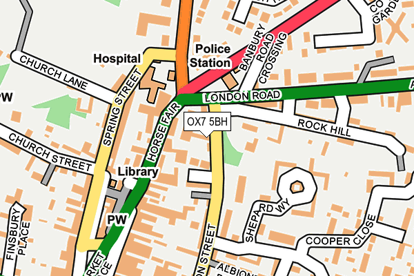 OX7 5BH map - OS OpenMap – Local (Ordnance Survey) OX7 5BH map - OS OpenMap – Local (Ordnance Survey)
