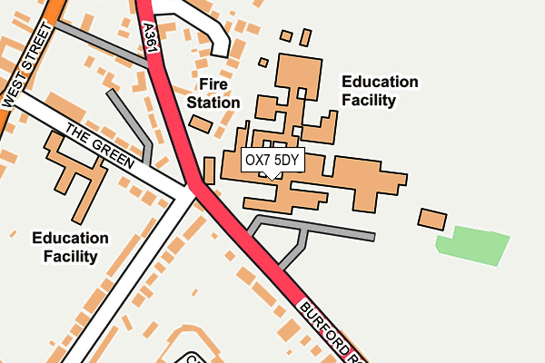 OX7 5DY map - OS OpenMap – Local (Ordnance Survey) OX7 5DY map - OS OpenMap – Local (Ordnance Survey)
