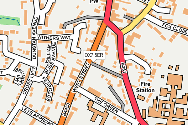 OX7 5ER map - OS OpenMap – Local (Ordnance Survey) OX7 5ER map - OS OpenMap – Local (Ordnance Survey)