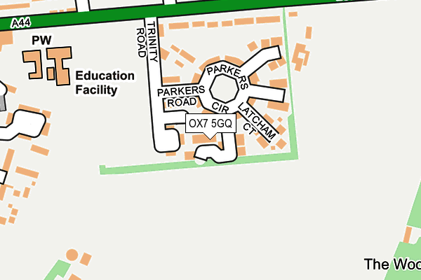 OX7 5GQ map - OS OpenMap – Local (Ordnance Survey) OX7 5GQ map - OS OpenMap – Local (Ordnance Survey)