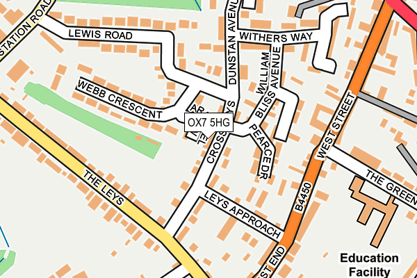 OX7 5HG map - OS OpenMap – Local (Ordnance Survey) OX7 5HG map - OS OpenMap – Local (Ordnance Survey)