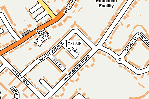 OX7 5JH map - OS OpenMap – Local (Ordnance Survey) OX7 5JH map - OS OpenMap – Local (Ordnance Survey)