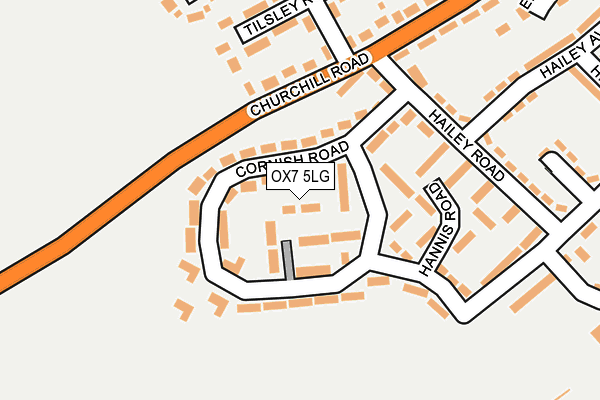 OX7 5LG map - OS OpenMap – Local (Ordnance Survey) OX7 5LG map - OS OpenMap – Local (Ordnance Survey)