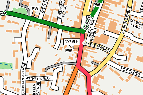 OX7 5LH map - OS OpenMap – Local (Ordnance Survey) OX7 5LH map - OS OpenMap – Local (Ordnance Survey)