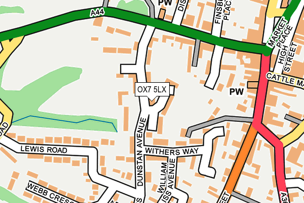OX7 5LX map - OS OpenMap – Local (Ordnance Survey) OX7 5LX map - OS OpenMap – Local (Ordnance Survey)