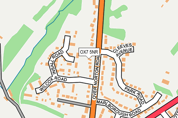 OX7 5NR map - OS OpenMap – Local (Ordnance Survey) OX7 5NR map - OS OpenMap – Local (Ordnance Survey)