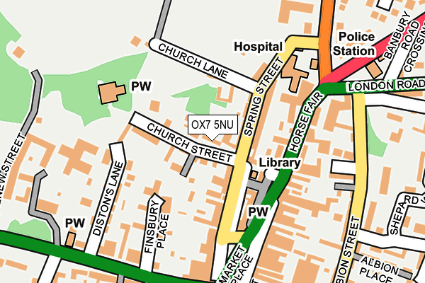 OX7 5NU map - OS OpenMap – Local (Ordnance Survey) OX7 5NU map - OS OpenMap – Local (Ordnance Survey)