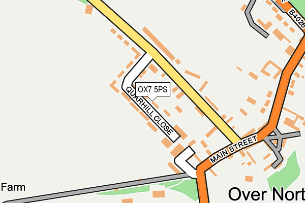 OX7 5PS map - OS OpenMap – Local (Ordnance Survey) OX7 5PS map - OS OpenMap – Local (Ordnance Survey)