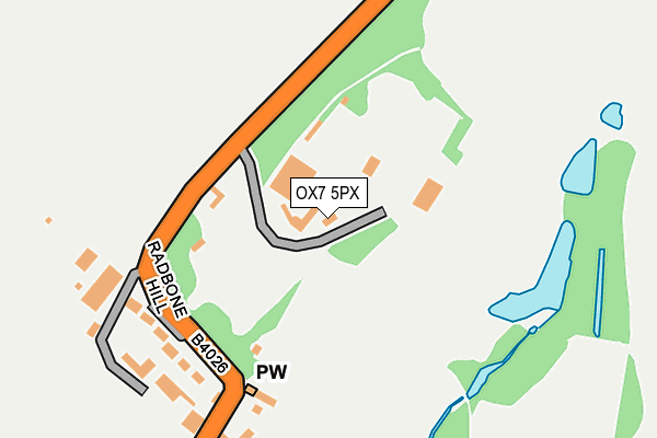 OX7 5PX map - OS OpenMap – Local (Ordnance Survey) OX7 5PX map - OS OpenMap – Local (Ordnance Survey)