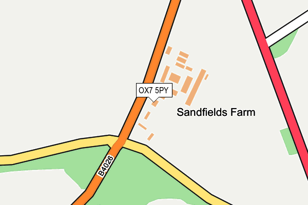 OX7 5PY map - OS OpenMap – Local (Ordnance Survey) OX7 5PY map - OS OpenMap – Local (Ordnance Survey)