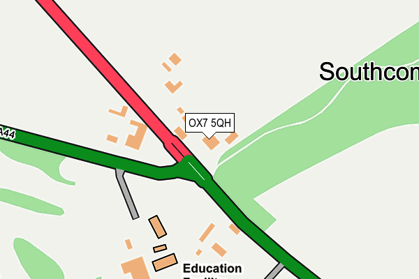 OX7 5QH map - OS OpenMap – Local (Ordnance Survey)
