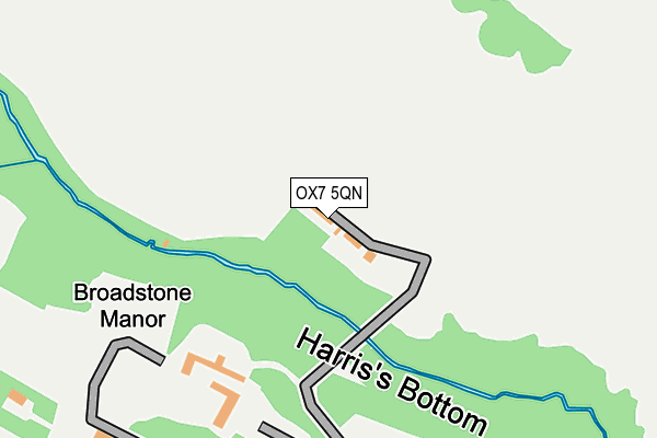 OX7 5QN map - OS OpenMap – Local (Ordnance Survey) OX7 5QN map - OS OpenMap – Local (Ordnance Survey)