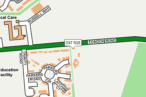 OX7 5QS map - OS OpenMap – Local (Ordnance Survey) OX7 5QS map - OS OpenMap – Local (Ordnance Survey)
