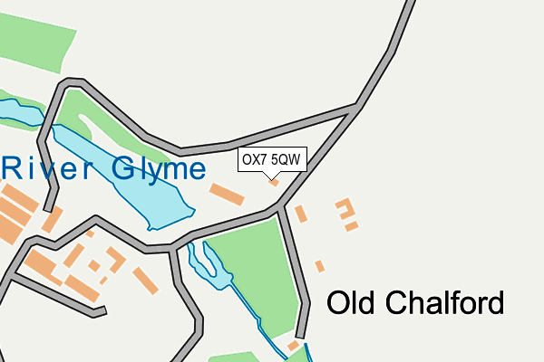 OX7 5QW map - OS OpenMap – Local (Ordnance Survey) OX7 5QW map - OS OpenMap – Local (Ordnance Survey)