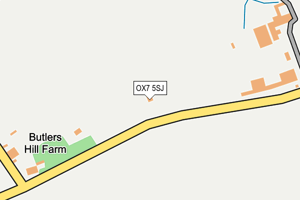 OX7 5SJ map - OS OpenMap – Local (Ordnance Survey) OX7 5SJ map - OS OpenMap – Local (Ordnance Survey)