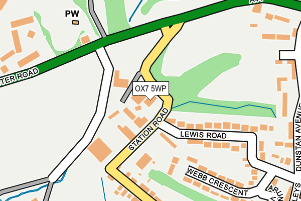 OX7 5WP map - OS OpenMap – Local (Ordnance Survey) OX7 5WP map - OS OpenMap – Local (Ordnance Survey)