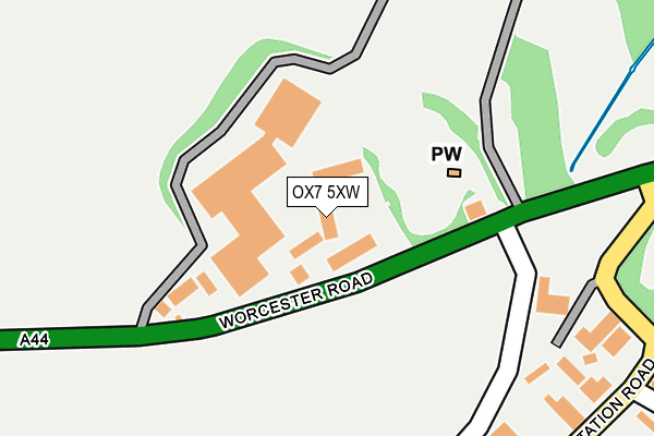 OX7 5XW map - OS OpenMap – Local (Ordnance Survey) OX7 5XW map - OS OpenMap – Local (Ordnance Survey)