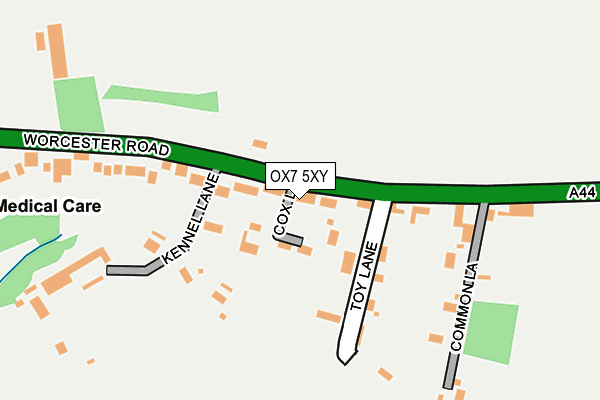 OX7 5XY map - OS OpenMap – Local (Ordnance Survey) OX7 5XY map - OS OpenMap – Local (Ordnance Survey)