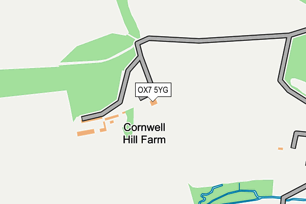 OX7 5YG map - OS OpenMap – Local (Ordnance Survey) OX7 5YG map - OS OpenMap – Local (Ordnance Survey)