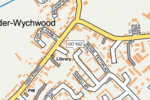 OX7 6GZ map - OS OpenMap – Local (Ordnance Survey) OX7 6GZ map - OS OpenMap – Local (Ordnance Survey)