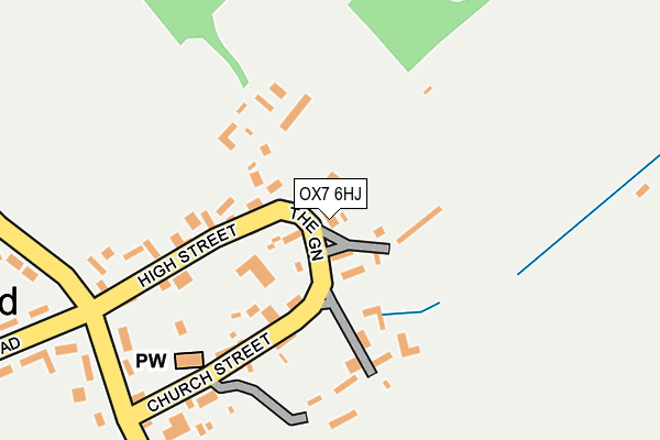 OX7 6HJ map - OS OpenMap – Local (Ordnance Survey) OX7 6HJ map - OS OpenMap – Local (Ordnance Survey)