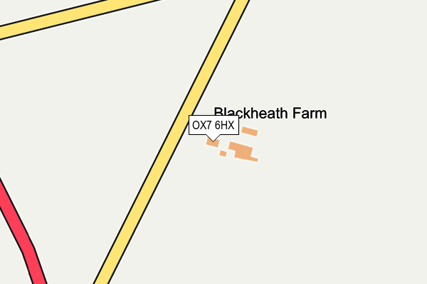 OX7 6HX map - OS OpenMap – Local (Ordnance Survey) OX7 6HX map - OS OpenMap – Local (Ordnance Survey)