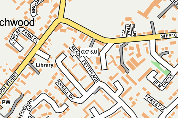OX7 6JJ map - OS OpenMap – Local (Ordnance Survey) OX7 6JJ map - OS OpenMap – Local (Ordnance Survey)