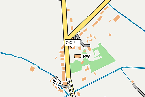 OX7 6LJ map - OS OpenMap – Local (Ordnance Survey) OX7 6LJ map - OS OpenMap – Local (Ordnance Survey)