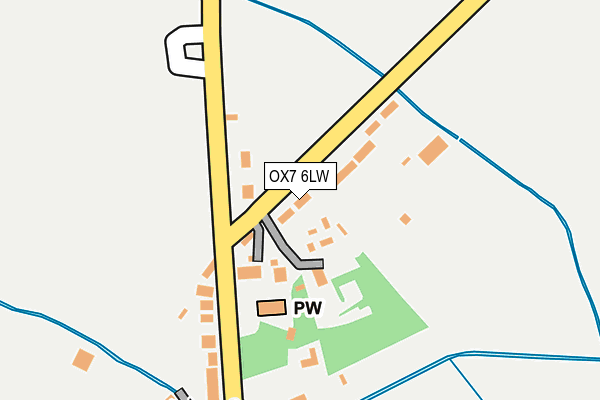 OX7 6LW map - OS OpenMap – Local (Ordnance Survey) OX7 6LW map - OS OpenMap – Local (Ordnance Survey)