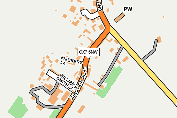 OX7 6NW map - OS OpenMap – Local (Ordnance Survey) OX7 6NW map - OS OpenMap – Local (Ordnance Survey)