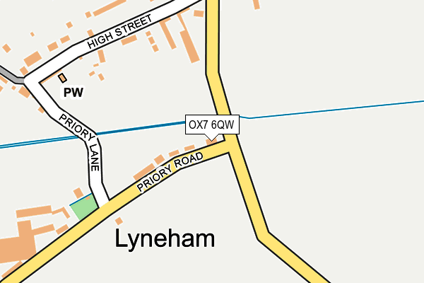 OX7 6QW map - OS OpenMap – Local (Ordnance Survey) OX7 6QW map - OS OpenMap – Local (Ordnance Survey)