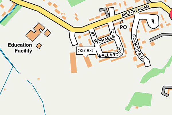 OX7 6XU map - OS OpenMap – Local (Ordnance Survey) OX7 6XU map - OS OpenMap – Local (Ordnance Survey)